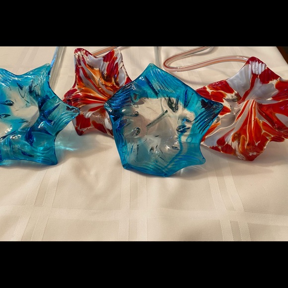 Beautiful Handblown Glass Flowers - Picture 1 of 6